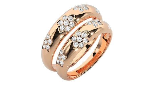 Love Rings 14K Gold "Flower Bomb"